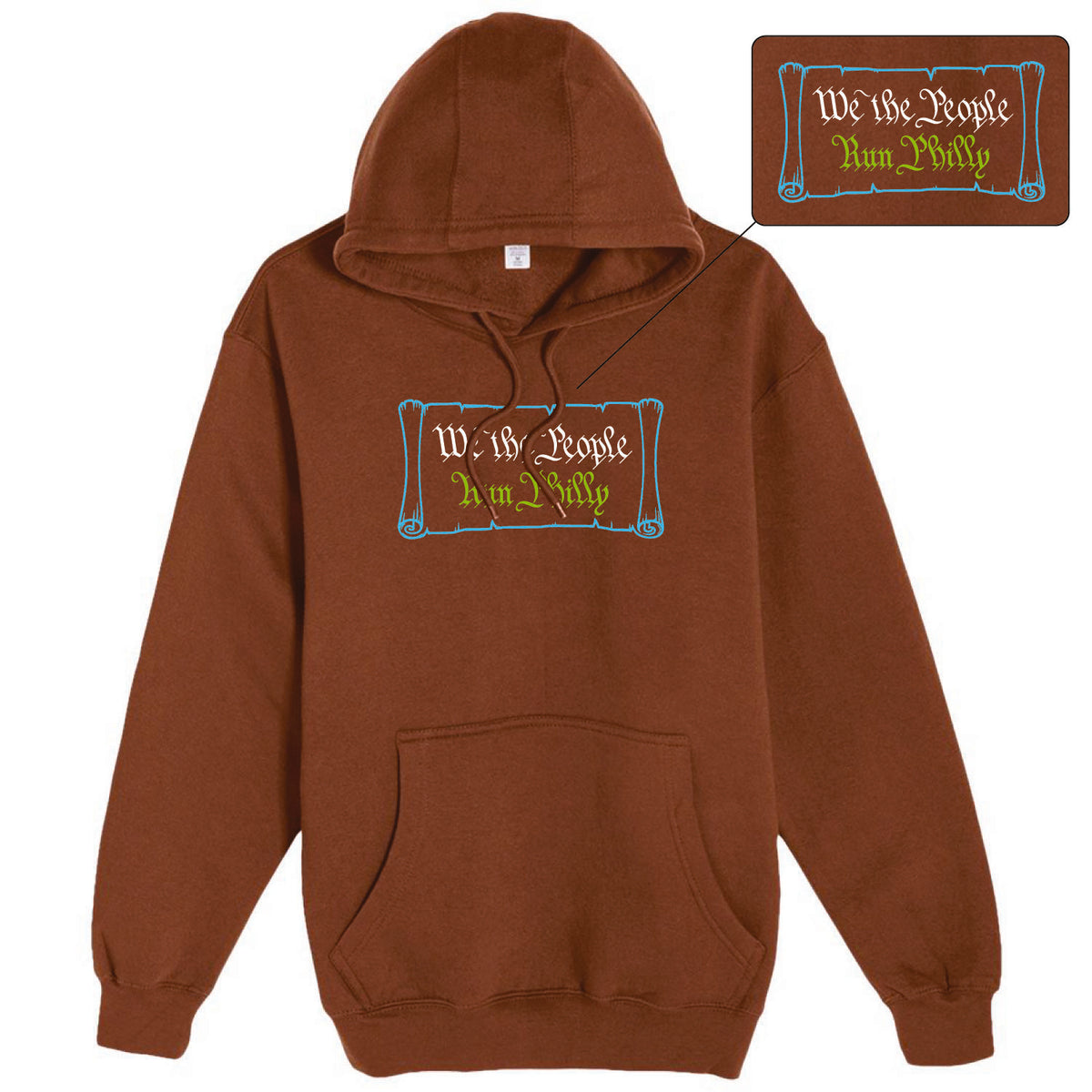 Adult Fleece Hoody -Chestnut- PMW We The People