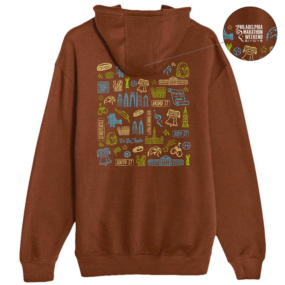 Adult Fleece Hoody -Chestnut- PMW We The People