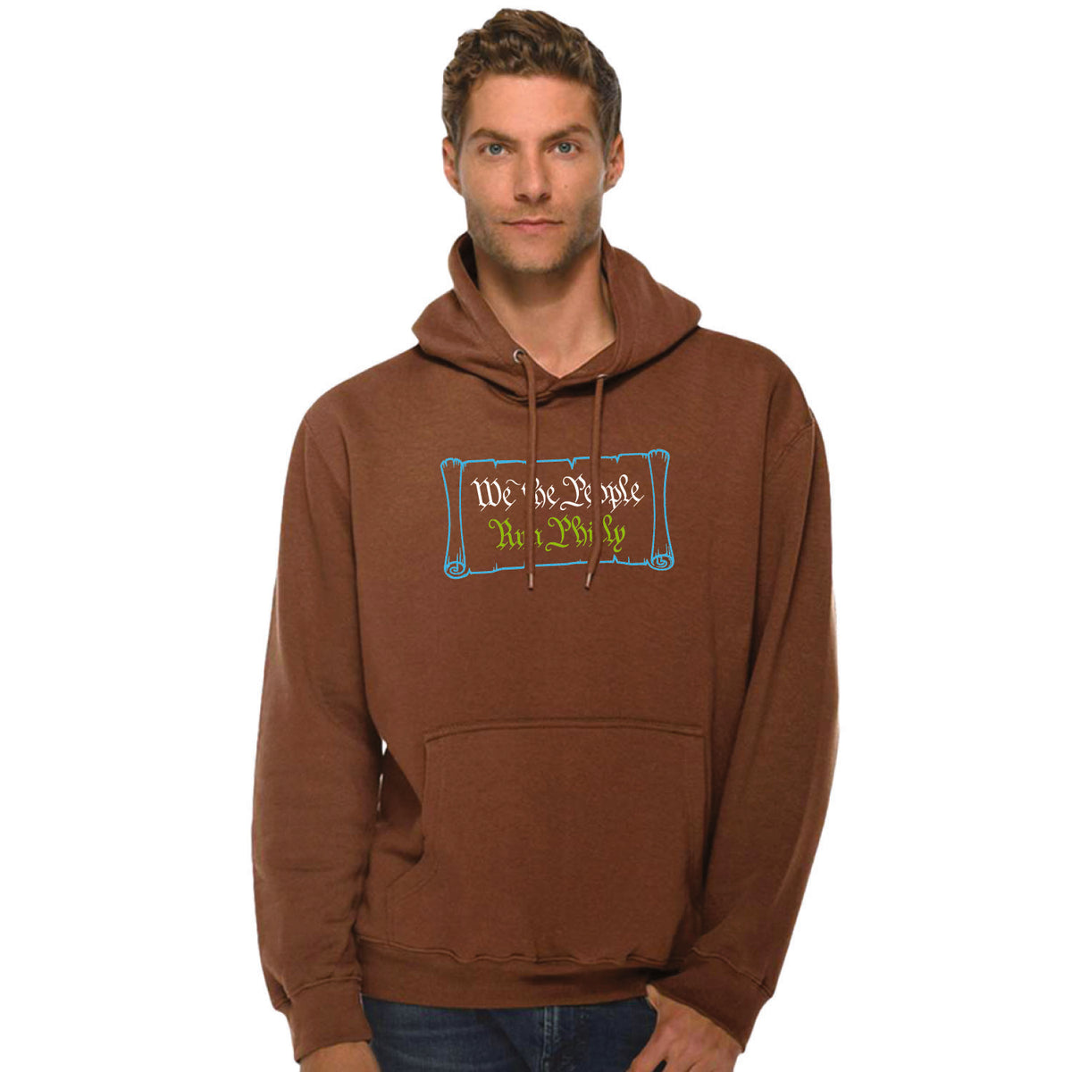 Adult Fleece Hoody -Chestnut- PMW We The People