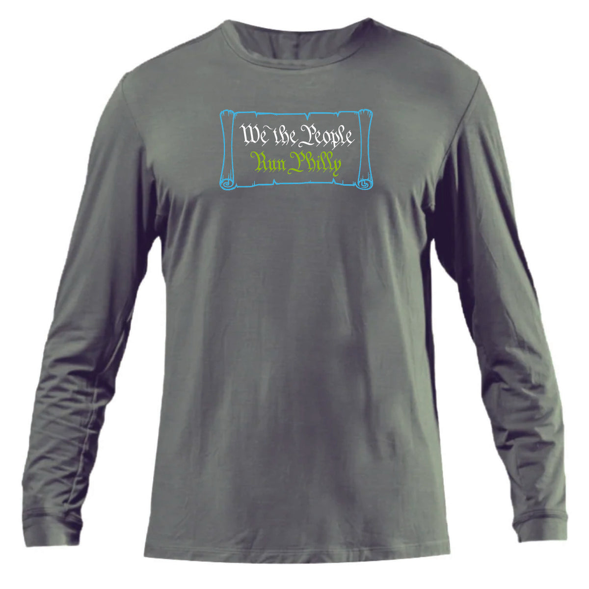 Adult LS Bamboo Tech Tee -Stone Grey- PMW We The People