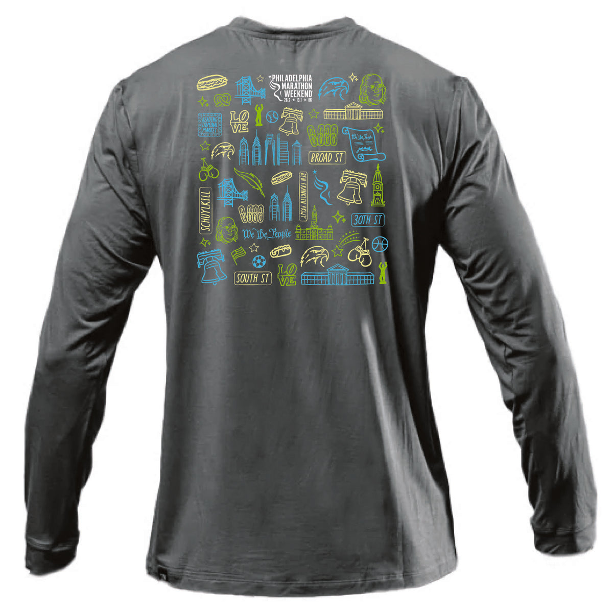 Adult LS Bamboo Tech Tee -Stone Grey- PMW We The People