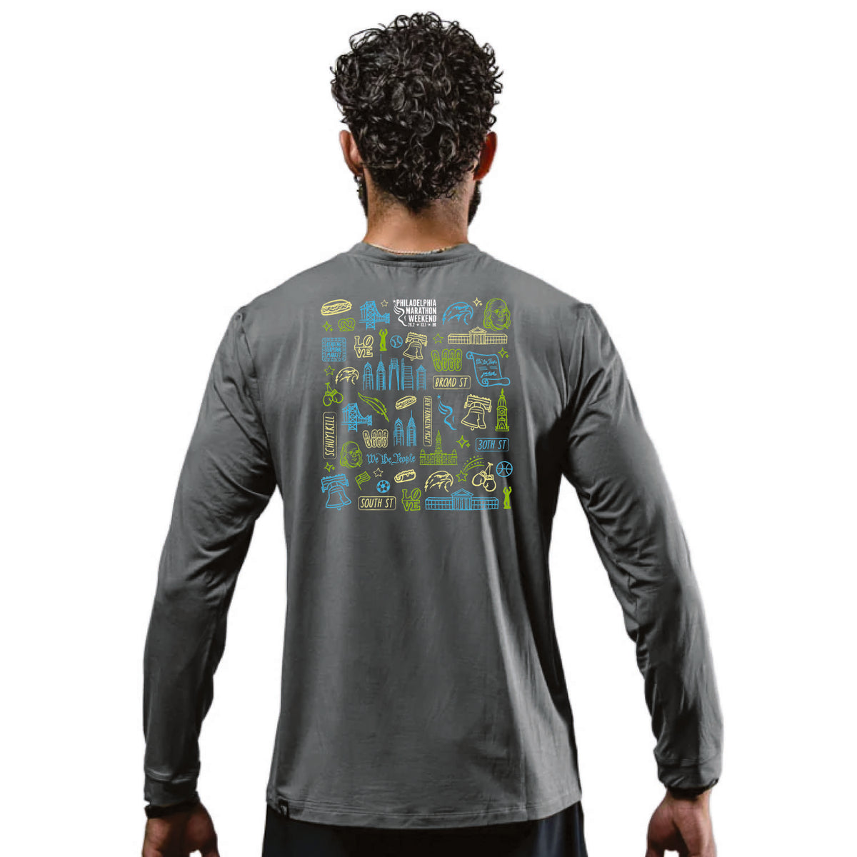 Adult LS Bamboo Tech Tee -Stone Grey- PMW We The People