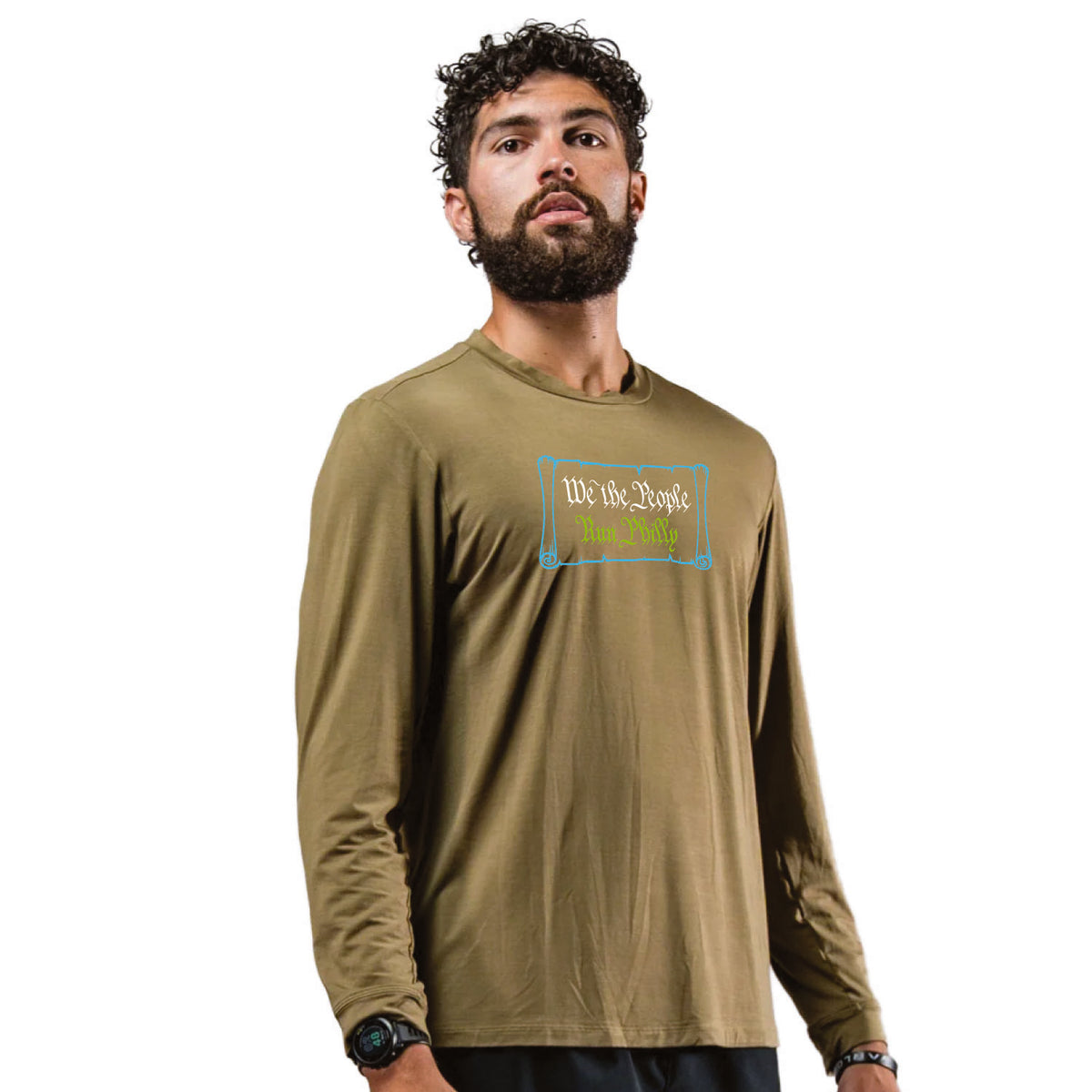 Adult LS Bamboo Tech Tee -Timber- PMW We The People