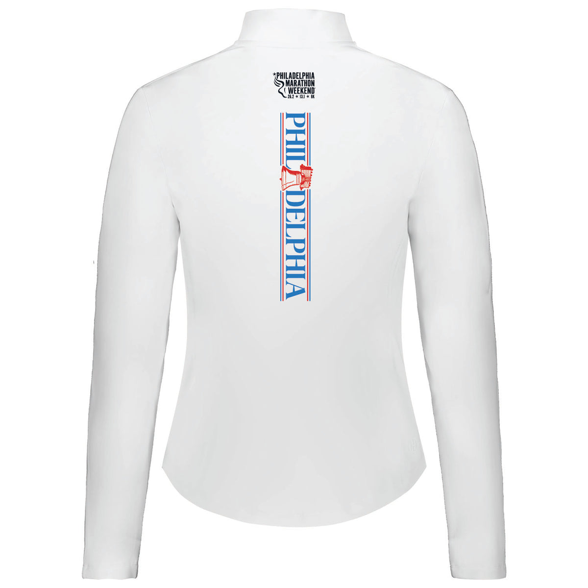 Fitted Court 1/4 Zip -White- PMW LCP