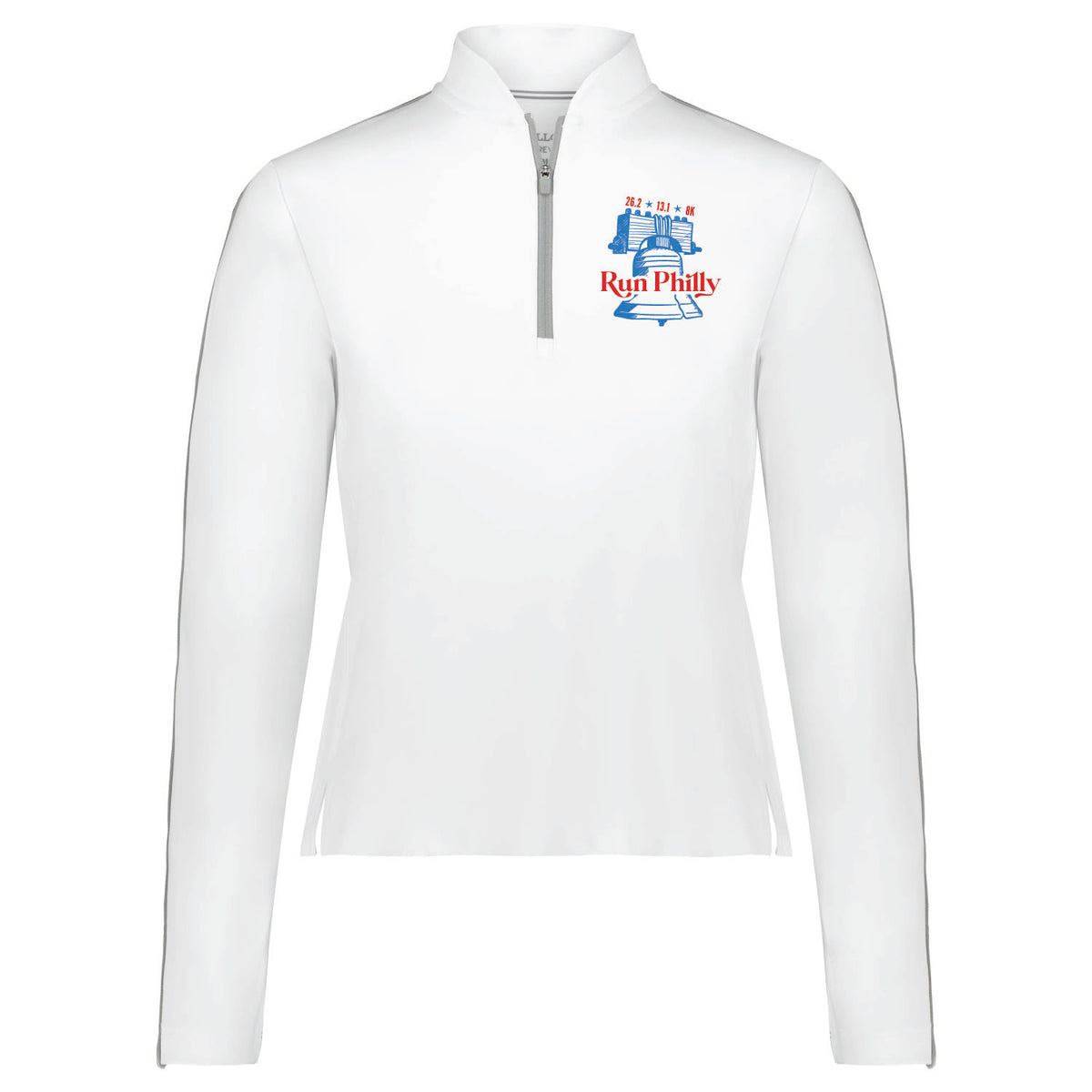 Fitted Court 1/4 Zip -White- PMW LCP