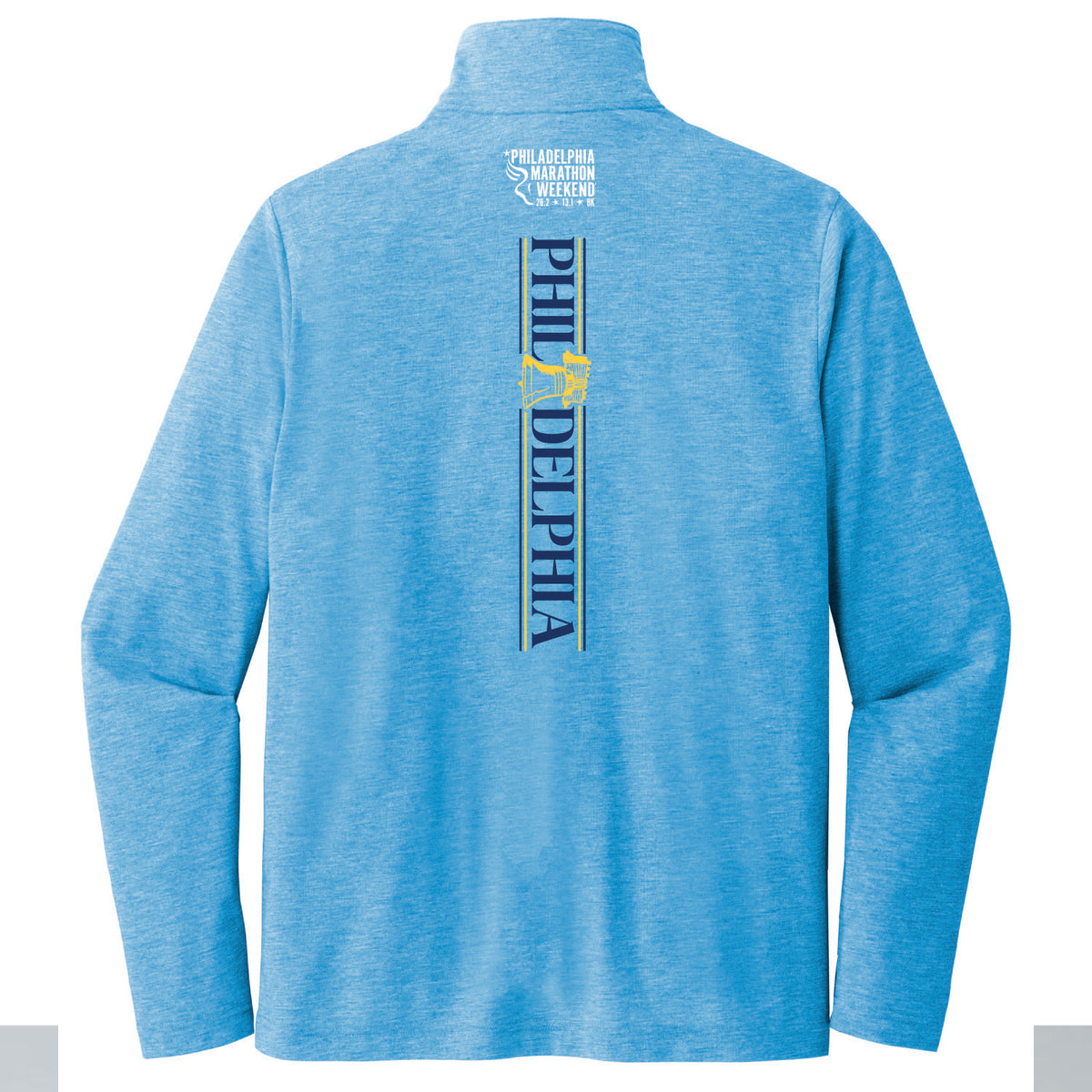 Adult Triblend 1/4 Zip -Pond Blue- PMW LCP