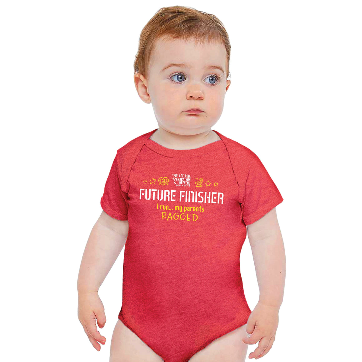 Infant SS Onesie -Vintage Red- PMW Future Finisher