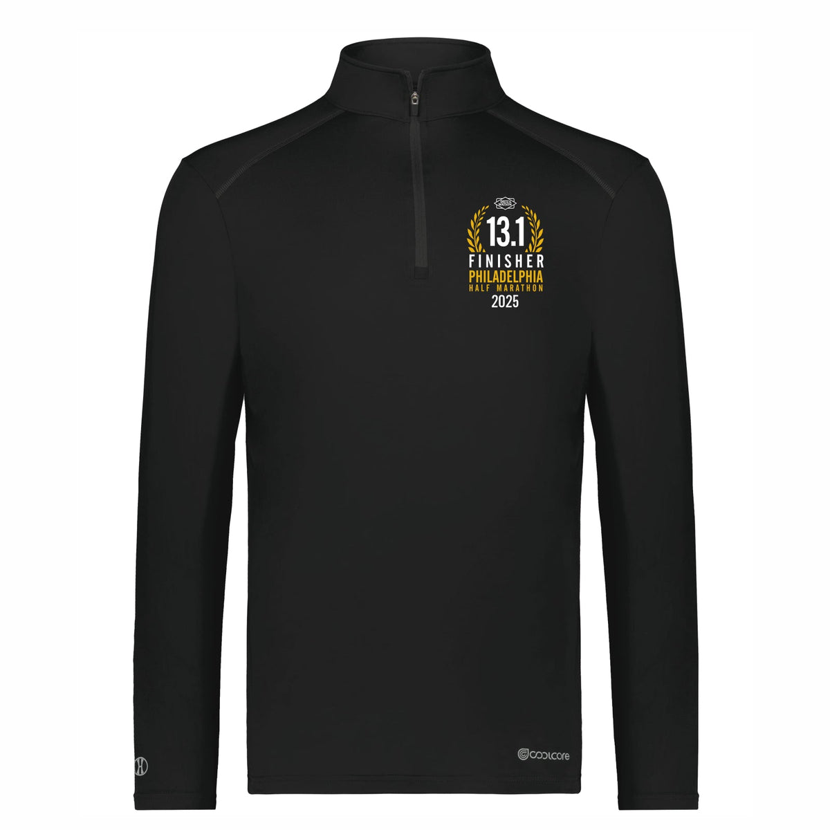 Adult UPF50 1/4 Zip -Black- D&W 2025 Finisher