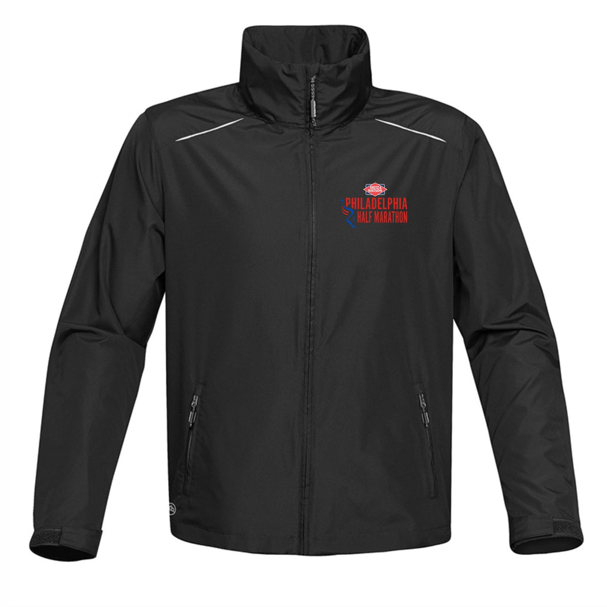 Adult DWR Hooded Zip Shell -Black- D&W Embroidery