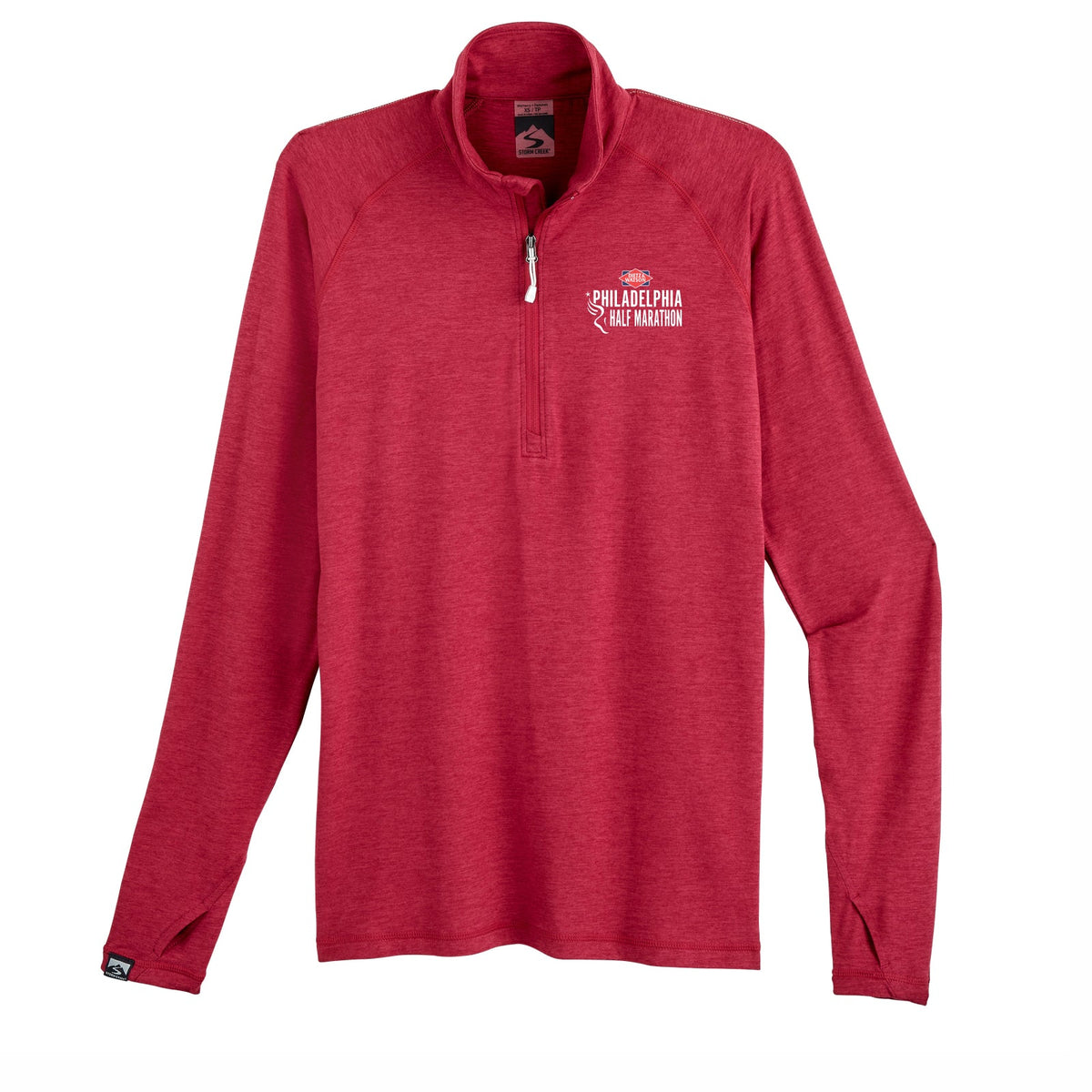 Fitted Sueded Eco 1/4 Zip -Magenta- D&W Embroidery