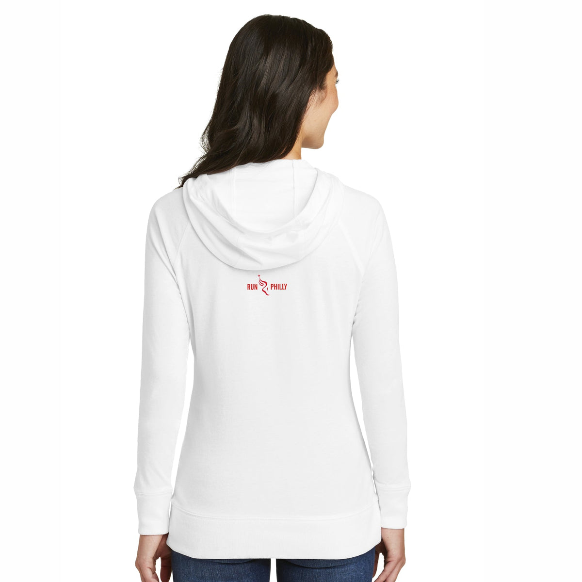 Fitted New Era Zip Hoody -White- D&W 2025 Finisher Embr.