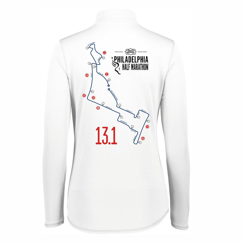 Fitted Tech 1/4 Zip -White- D&W 2025 Course