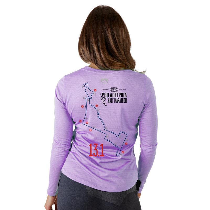Fitted LS Tech Eco Tee -Violet- D&W 2025 Course