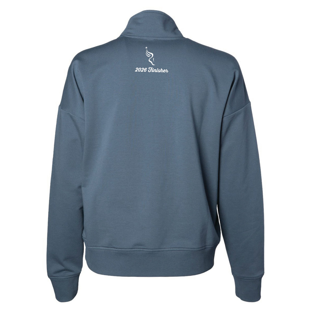 Fitted French Terry 1/4 Zip -Storm Blue- 13.1 2026 Finisher Embr
