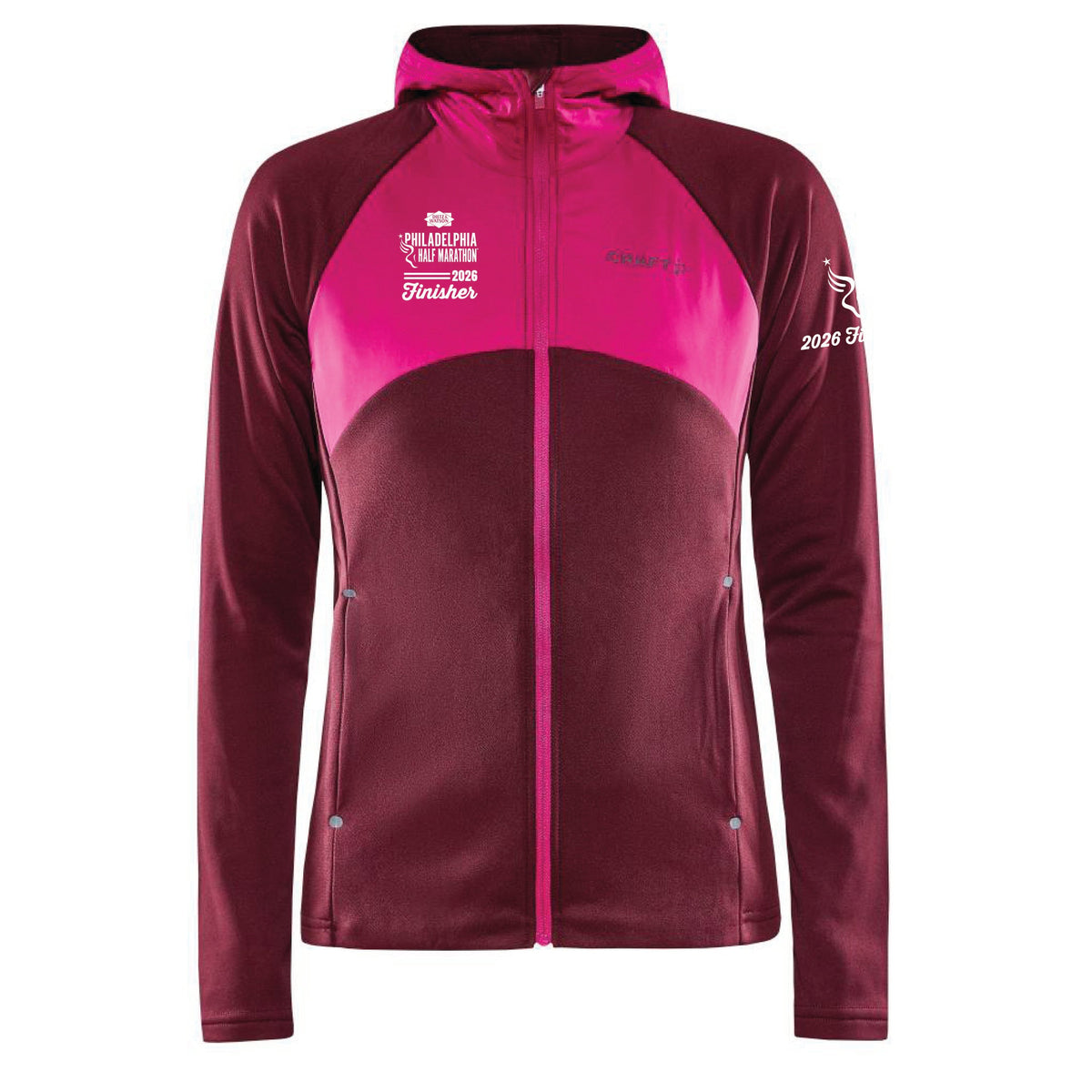 Fitted CRAFT Zip Hooded Jacket -Punsch- 13.1 2026 Finisher Embr