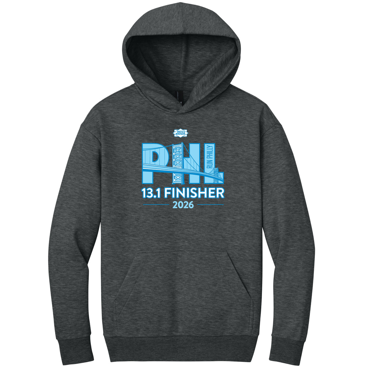 Adult Heavyweight Hoody -Heather Charcoal- 13.1 2026 Finisher