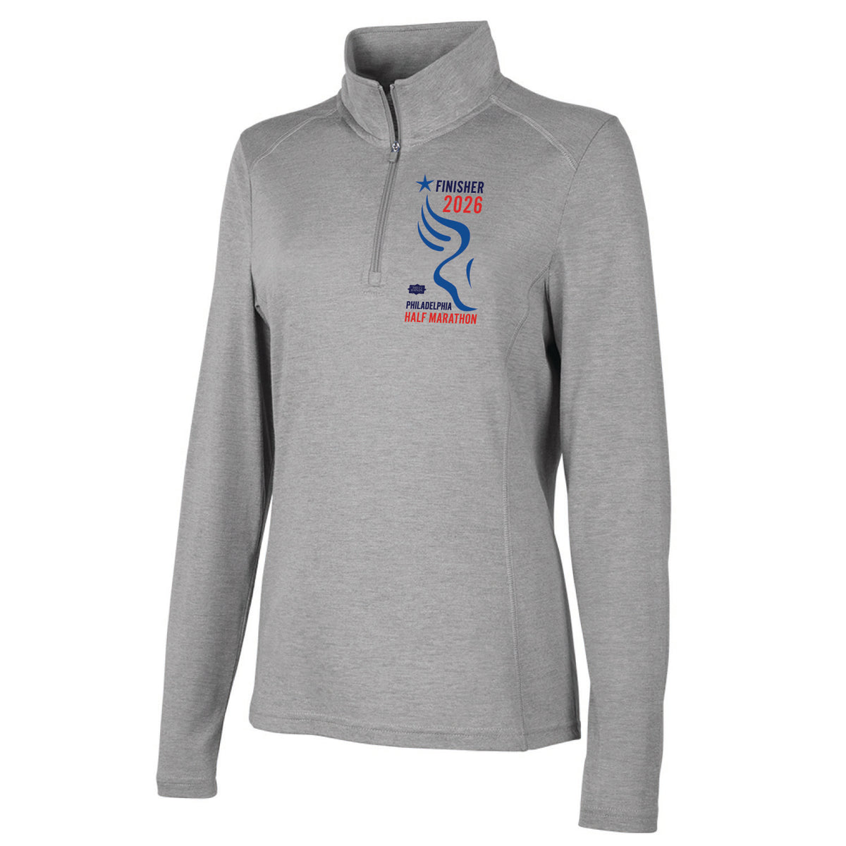 Fitted Triblend 1/4 Zip -Light Grey Heather- D&W 2026 Finisher