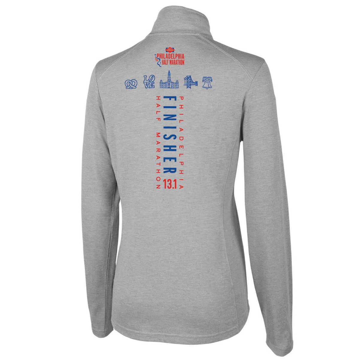 Fitted Triblend 1/4 Zip -Light Grey Heather- D&W 2026 Finisher