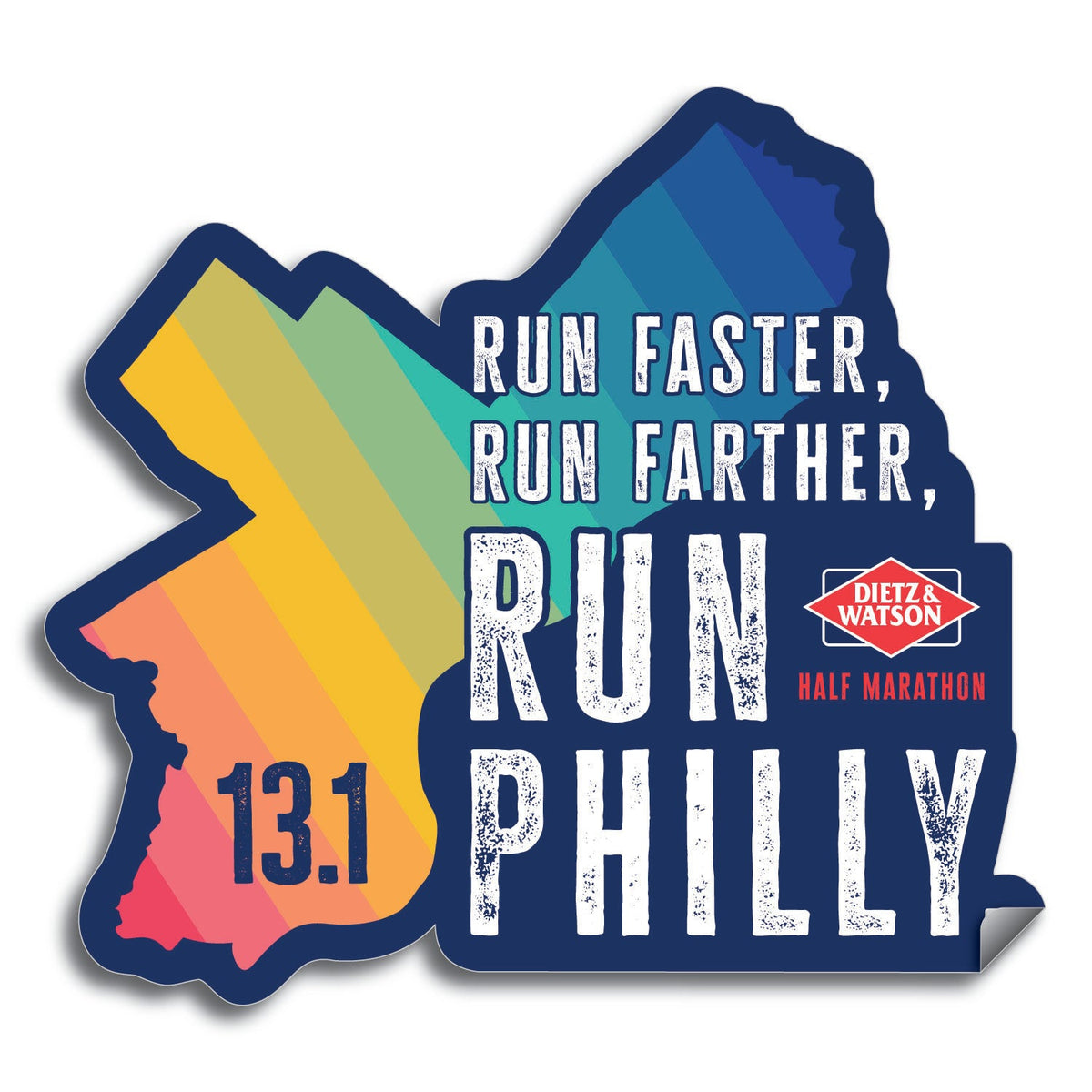 Sticker -13.1 Run Faster D&W